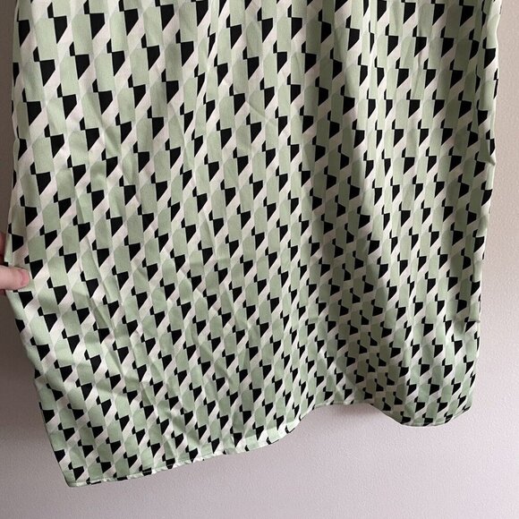 Future Collective Kahlana Barfield Brown Wmn SZ XS Green/Black Slip Dress NWT - Picture 3 of 10